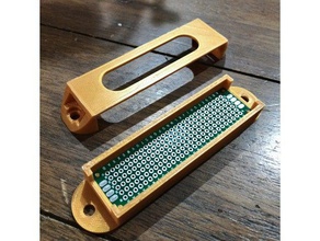 mountable pcb prototype board box electronics case mount holder 3d print model - Mito3D