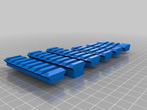 parametrik picatinny rail compatiable nato hobi 3d print model - Mito3D