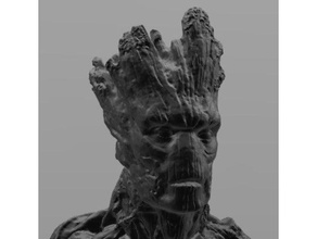 groot piggy bank containers avengers bust cool groot groot bust kool marvel avengers 3d print model - Mito3D