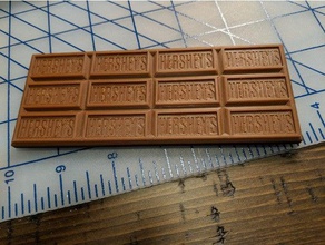 hershey's milk chocolate bar food & drink 3d print model - Mito3D