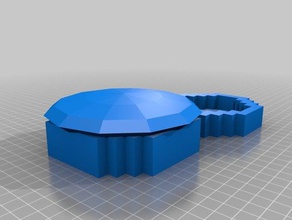 box Container verzierte 3d print model - Mito3D