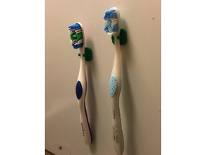 aggancio magnetico porta spazzolino bagno pennello fit titolare batter d'occhio l'aggancio dente da denti 3d print model - Mito3D