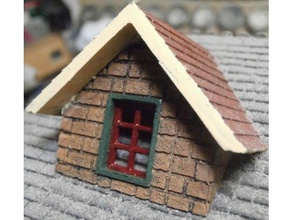 scaleprint rd-11 stone dormer 45 degree roof 00 ho scale buildings & structures 00 trains ho trains scaleprint