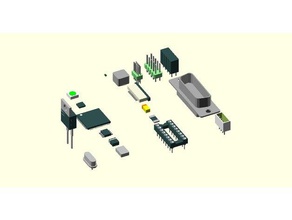 parametric parts electronics components dsub jst-ph soic8 to220 3d print model - Mito3D