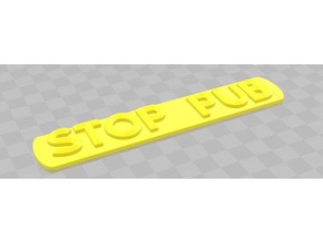 stop pub eco interrompere 3d print model - Mito3D