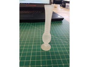 bocciolo di rosa vaso arredamento 3d print model - Mito3D