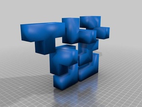 block puzzle Rätsel 3d print model - Mito3D