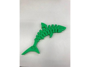nettoyer flexi requin animaux 3d print model - Mito3D