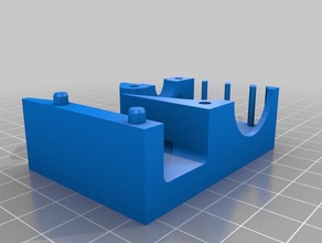 hotend holder v2 3d printer parts e3d v5 3d print model - Mito3D