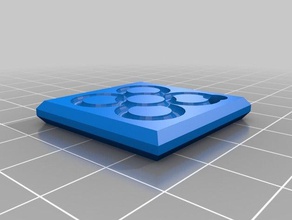 clauer rajola barcellona portachiavi piastrelle i 3d print model - Mito3D