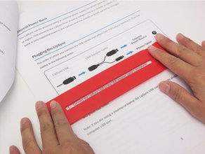 disleksi bar düz okuma öğrenme 3dprintable 3dprinted erişim erişilebilirlik sakatlık güçlüğü aracı okul 3d print model - Mito3D