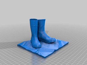 two gumboots 125mm scans & replicas 3d print model - Mito3D