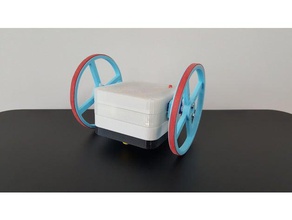 bluetooth wee-bot arduino robot Robotik 3dprinted 3dprinter 9 V pil araba sürekli dönme servo diy elektronik hobi plastik programlama uzaktan kumanda kumandalı tank oyuncak küçük bot tekerlekli araç tekerlekler 3d print model - Mito3D