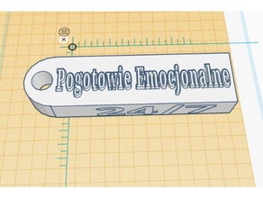 pogotowie emocjonalne 24 7 signos y logotipos 3d print model - Mito3D