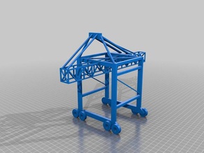 guindaste de recipiente versão 1 edifícios e estruturas elevador polia navio estaleiro 3d print model - Mito3D