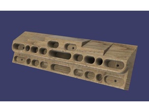 beastmaker 2000 trainingboard esporte & ao ar livre escalada dedo hangboard de formação madeira 3d print model - Mito3D