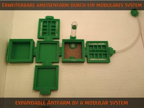 little formicarium pets ameisen ant ants arena box farm nest 3d print model - Mito3D