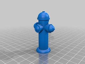 fire hydrant keychain keychains 3d print model - Mito3D
