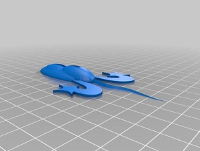 wilderrig-scuttlefrog A impressão 3d isca pesca sapo de plástico macio 3d print model - Mito3D
