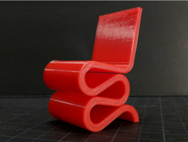 frank gehry kıpırdatmak sandalye kolay kenarları model mobilya salla 3D print model - Mito3D