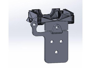 ultimaker 2 chimera servo tilt mount 3d printer parts dual e3d 3d print model - Mito3D