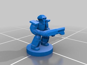 scala epica necron fanteria proxy - low poly giochi 40k 6mm epico epic40k su miniature warhammer 3d print model - Mito3D