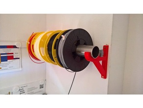 fillament spool wall holder 3d printer accessories filament 3d print model - Mito3D