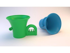 tuba pencil cup office holder 3d print model - Mito3D