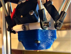 kossel delta fullbody effector - e3d volcano skirt 3d printer parts 3d print model - Mito3D