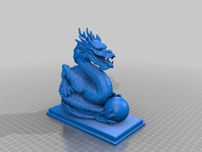 dragón fijo 3d print model - Mito3D