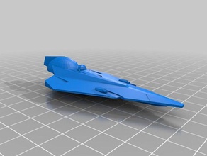 delta-7b aethersprite jedi-interceptor Spielzeug & game Zubehör clone wars star x-wing 3d print model - Mito3D