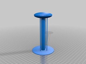 futuristic tower buildings & structures future landing space spaceship 3d print model - Mito3D