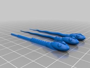 wilderrig-snakebait A impressão 3d isca pesca cobra de plástico macio worm 3d print model - Mito3D