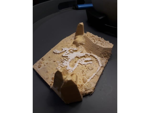 velociraptor les fouilles de la biologie os dino dinosaure travaux d'excavation fossiel fossile jurassic park l'apprentissage raptor squelette 3D print model - Mito3D