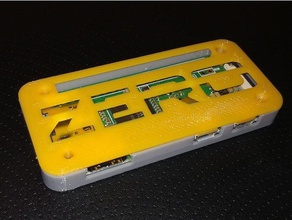 ronca pi cero w remix la electrónica frambuesa raspberry caso 3d print model - Mito3D