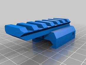 picatinny rail v3 A impressão 3d 3d print model - Mito3D
