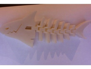flexi tubarão A impressão 3d 3d print model - Mito3D