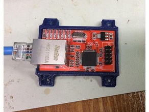 circuit board holder w5100 ethernet module electronics 3d print model - Mito3D