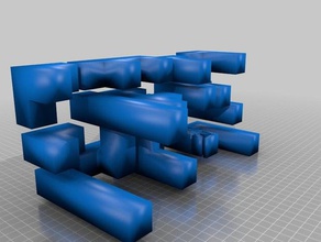 andere Hälfte Stücke cube puzzle 3d-drucken 3d print model - Mito3D