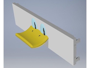 pc encoche à l'avant du casque titulaire de donald duck perry l'ornithorynque ordinateur boîtier l'ordinateur d'écoute cintre crochet montage 3d print model - Mito3D
