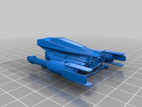 z-90 starspeeder x-wing jeux jeu miniature navire vaisseau spatial de star wars wargame xwing 3d print model - Mito3D