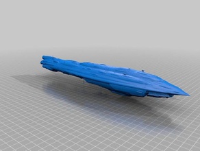 mc85 star cruiser raddus toy & game accessories mon calamari wars 3d print model - Mito3D