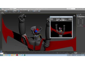 mazinger-z head toys & games japanese animation 3d print model - Mito3D