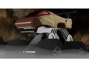 monster truck v3 giocattolo & accessori di gioco auto divertente ragazzi monstertruck camion 3d print model - Mito3D