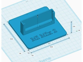xiaomi mi mix 2 stand + foldable 3d printing 3d print model - Mito3D