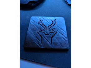 black panther coaster animaux 3d print model - Mito3D