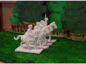 idade marlborough - parte 2 a cavalaria brinquedo & acessórios para jogos 28mm histórico wargaming 3d print model - Mito3D