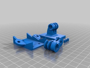 soporte de gopro en el casco scorpion la cámara 3d print model - Mito3D