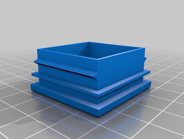 tabla tapa de tubo 40x40 cap la extremo 3D print model - Mito3D