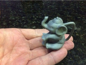 elefante bule de chá modelo móveis 3d print model - Mito3D